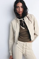 FLARE INTERLOCK PANTS WITH SEAMS