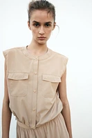 SHORT ELASTIC HEM VEST