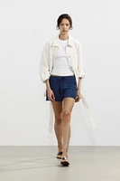 STRUCTURED FLOWY SHORTS