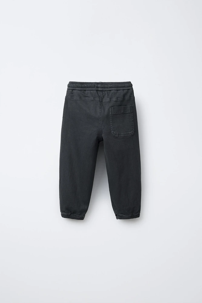 TWILL JOGGER PANTS