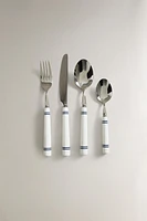 4-PIECE CERAMIC FLATWARE SET