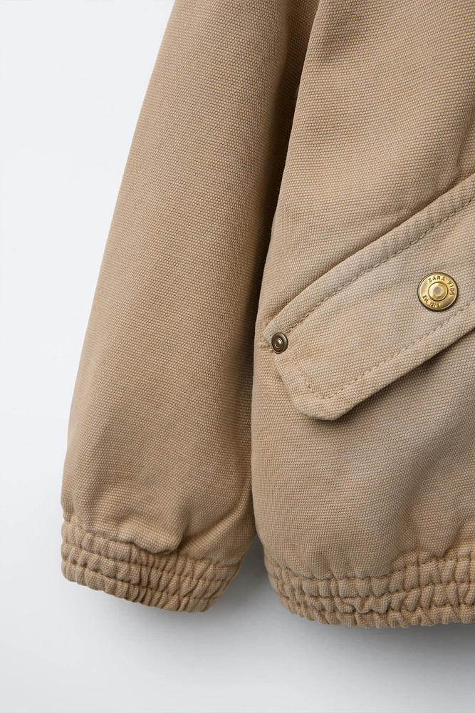 CANVAS HOODED JACKET