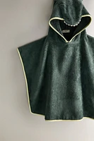 CHILDREN’S VELOUR CROCODILE BEACH PONCHO