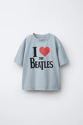 THE BEATLES © DISTRESSED-EFFECT PRINT T-SHIRT