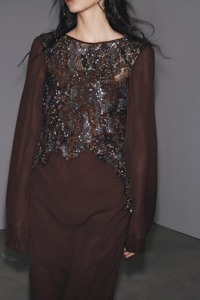 EMBROIDERED DRESS ZW COLLECTION