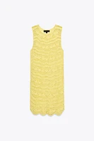 OPEN KNIT MINI DRESS