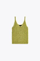 TOP EN MAILLE RUBANS