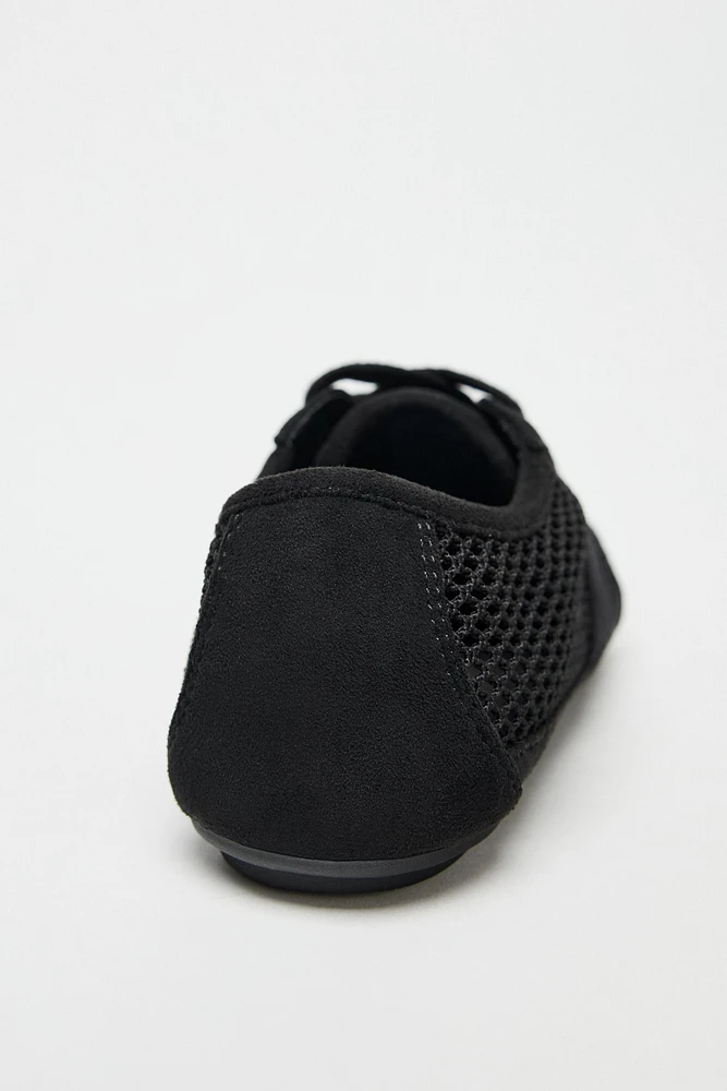 MESH DERBY SHOES