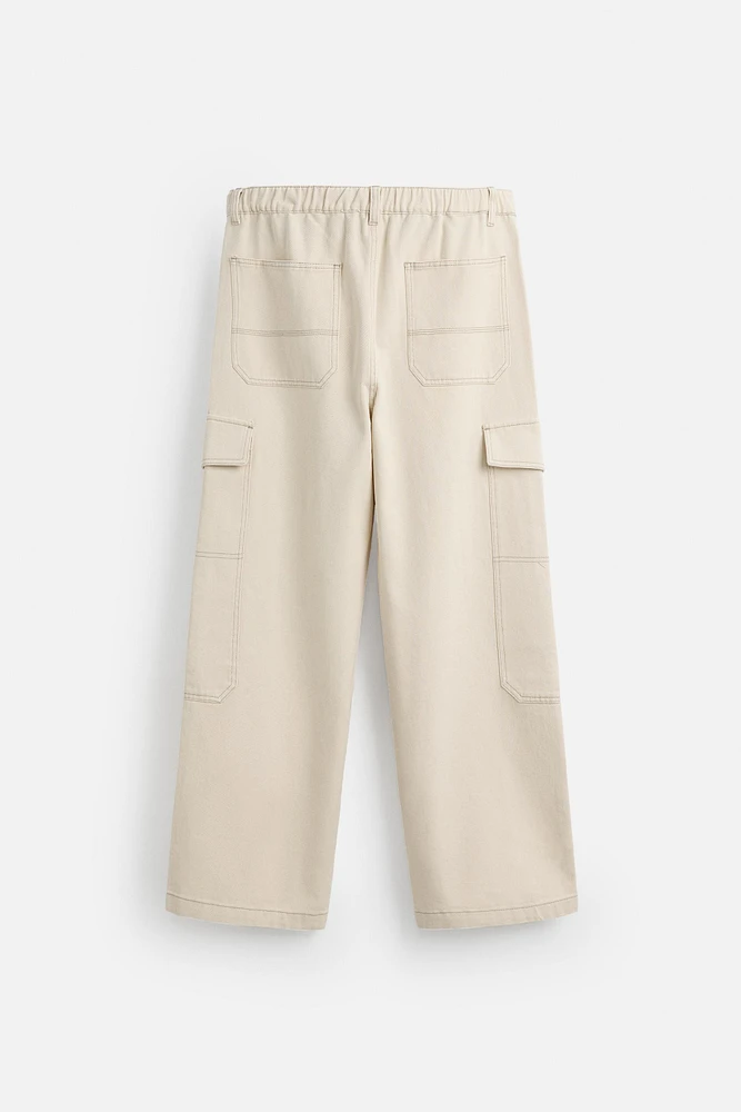 PANTALON CARGO COUPE LARGE