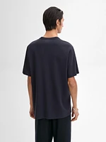 Short sleeve cotton blend T-shirt