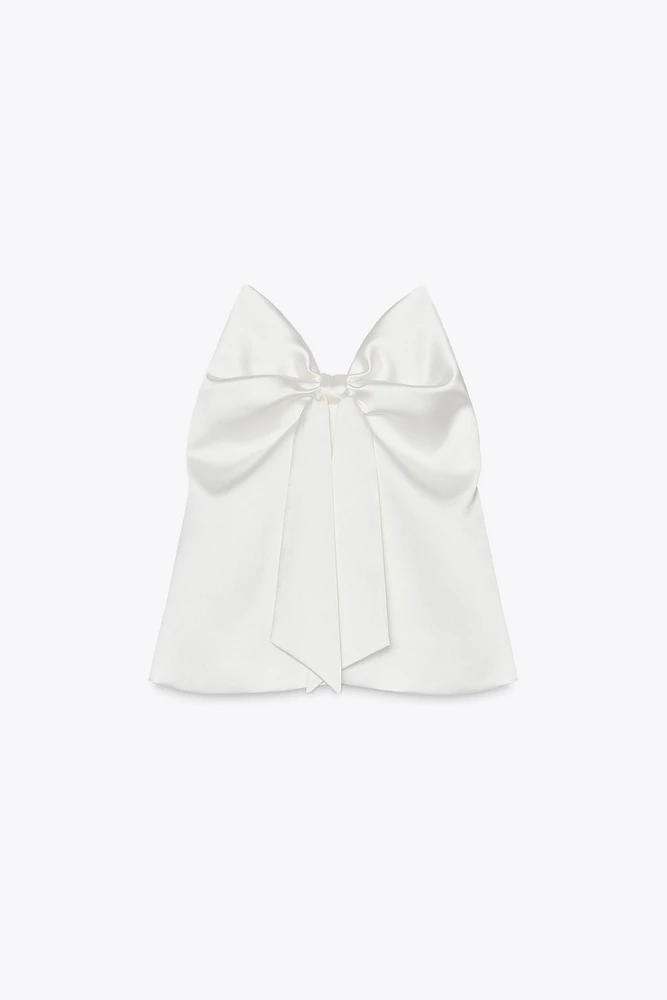 SATIN TIE TOP