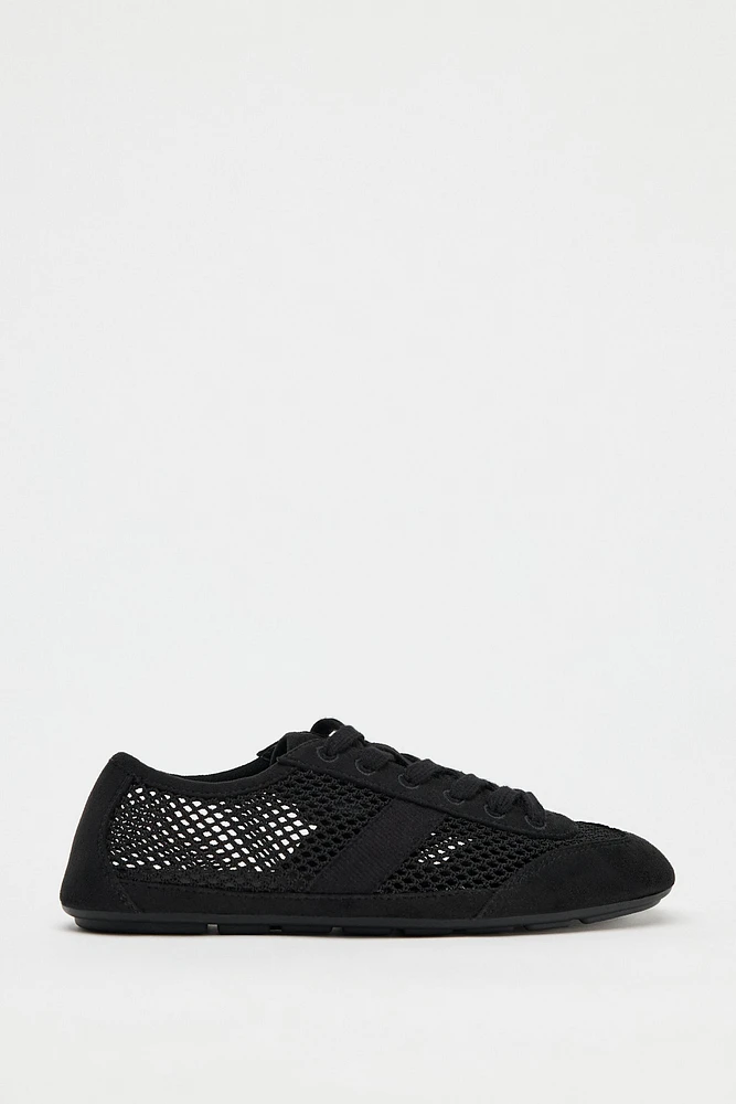 MESH DERBY SHOES