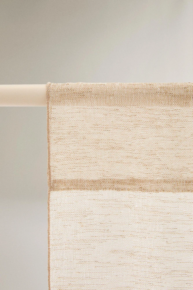 LOW OPACITY DOUBLE-WIDE FINE CURTAIN