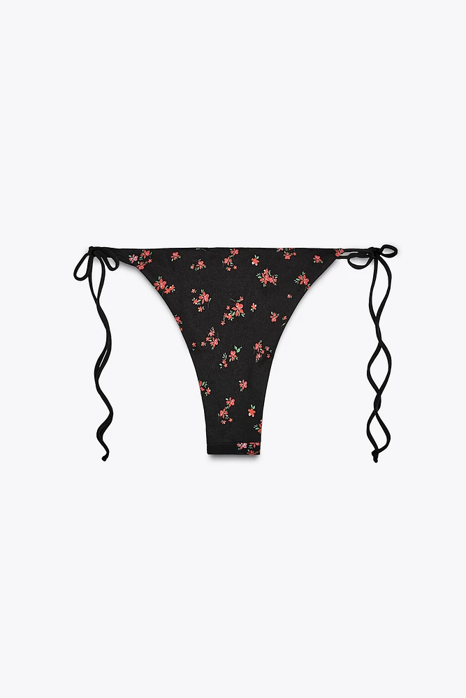 FLORAL PRINT BIKINI BOTTOMS