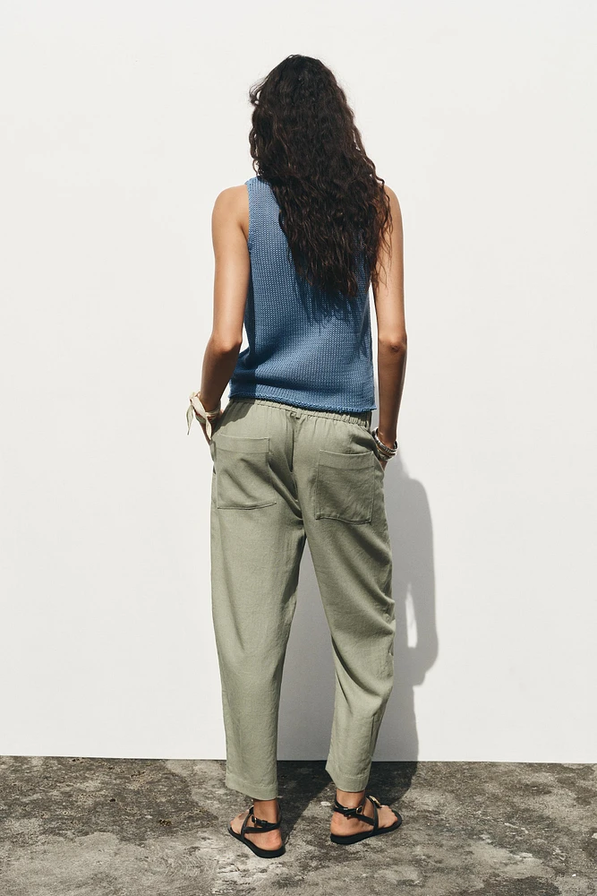PANTALON DE JOGGING AVEC LIN