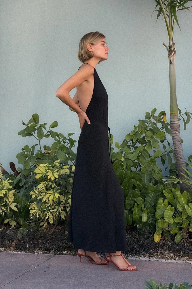 FLOWY TEXTURED DRESS
