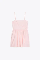 FLORAL POPLIN DRESS