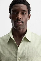 TEXTURED STRIPED SHIRT