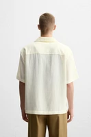 CHEMISE EN JACQUARD FROISSÉ