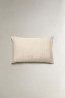 DYED THREAD CHECK PILLOWCASE