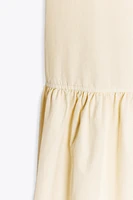 RUCHED MIDI DRESS