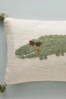 HOUSSE DE COUSSIN ENFANT TUFTING CROCODILE