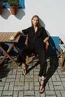 OPENWORK EMBROIDERY CULOTTES