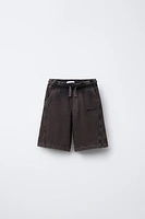 WORN EFFECT PLUSH SHORTS