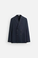 BLAZER CROISÉE AVEC LAINE