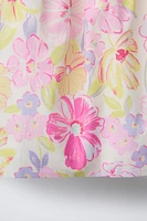 TIED FLORAL DRESS