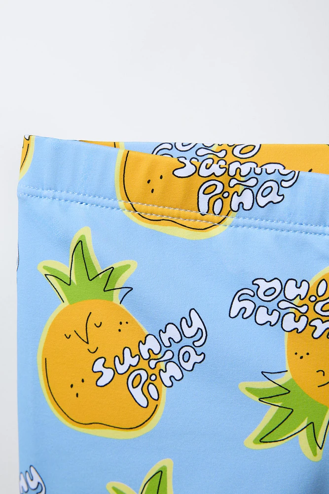 2-6 ANS/ BOXER DE BAIN ANANAS