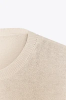 BASIC WOOL BLEND KNIT SWEATER