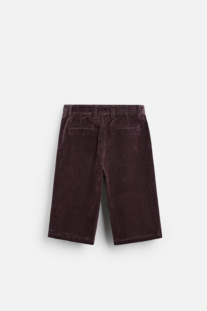 BERMUDA EN VELOURS ÉDITION LIMITÉE