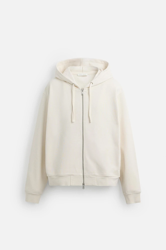 SWEAT BASIQUE ZIPPÉ À CAPUCHE