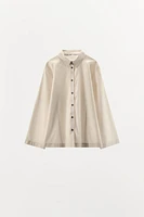 CHEMISE EN POPELINE À RAYURES