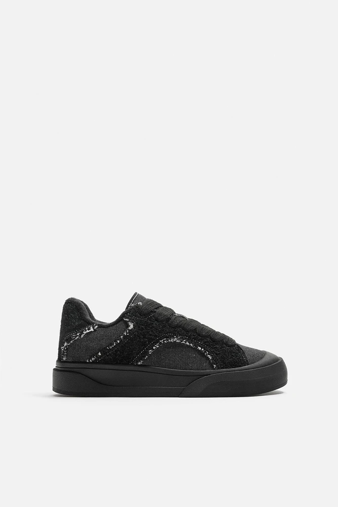 DENIM SKATE SNEAKERS