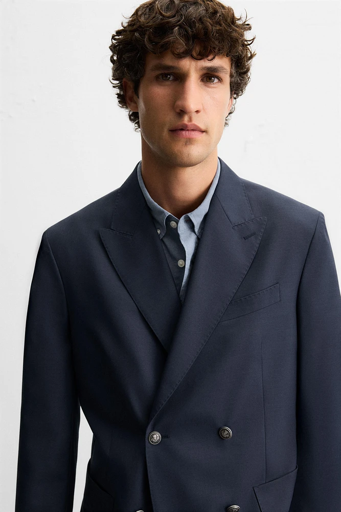 BLAZER CROISÉE AVEC LAINE