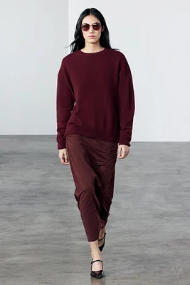 PULL UNI AVEC CACHEMIRE ET LAINE