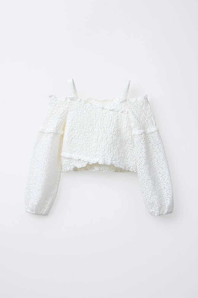 HAUT CACHE-CŒUR À TEXTURE