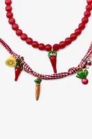 TWO-PACK OF CHARM NECKLACES