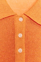 BASIC KNIT POLO TOP