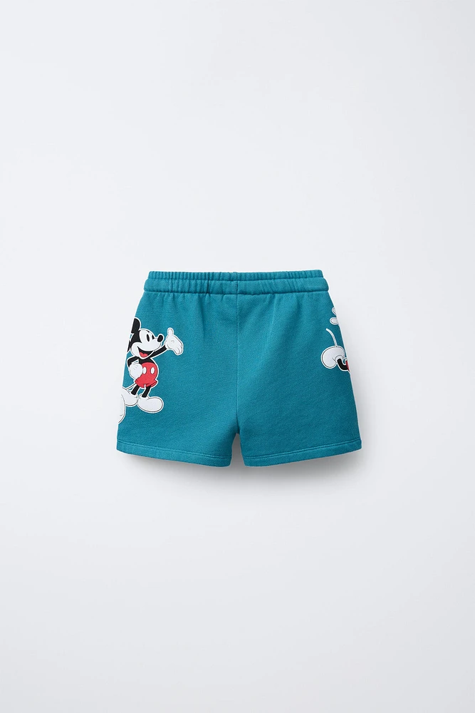SHORT EN MOLLETON IMPRIMÉ MICKEY MOUSE © DISNEY