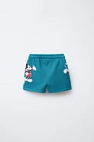 SHORT EN MOLLETON IMPRIMÉ MICKEY MOUSE © DISNEY