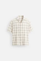 TEXTURED PLAID SHIRT