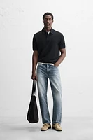 BASIC TEXTURED POLO SHIRT