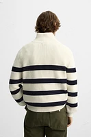BASIC QUARTER-ZIP SWEATER