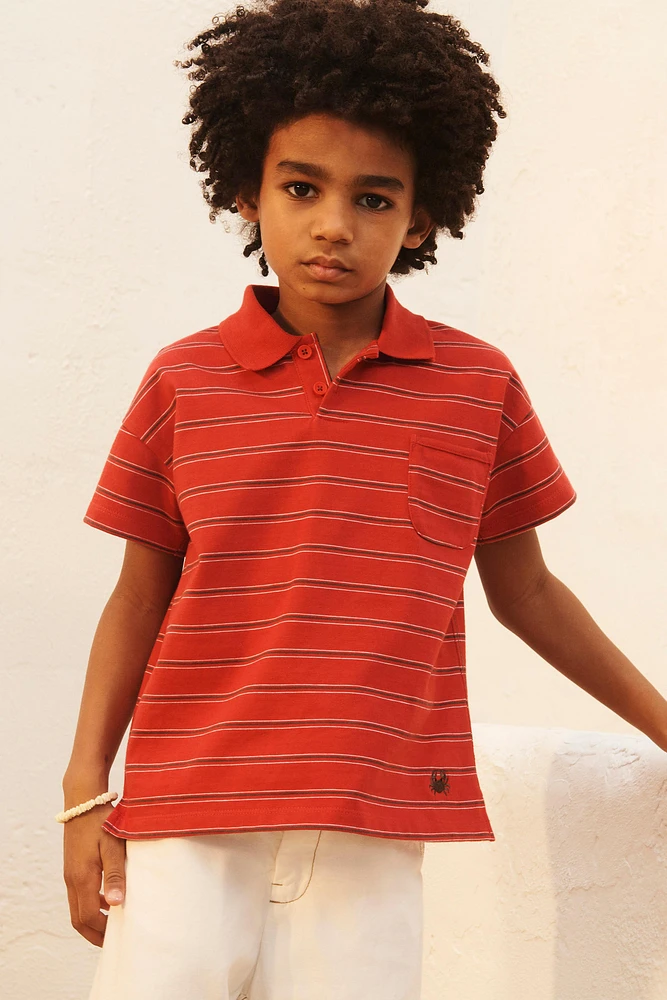 POLO RAYURES BRODÉ ÉDITION LIMITÉE