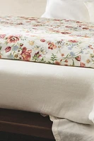 HOUSSE DE COUETTE SATIN IMPRIMÉ FLEURS
