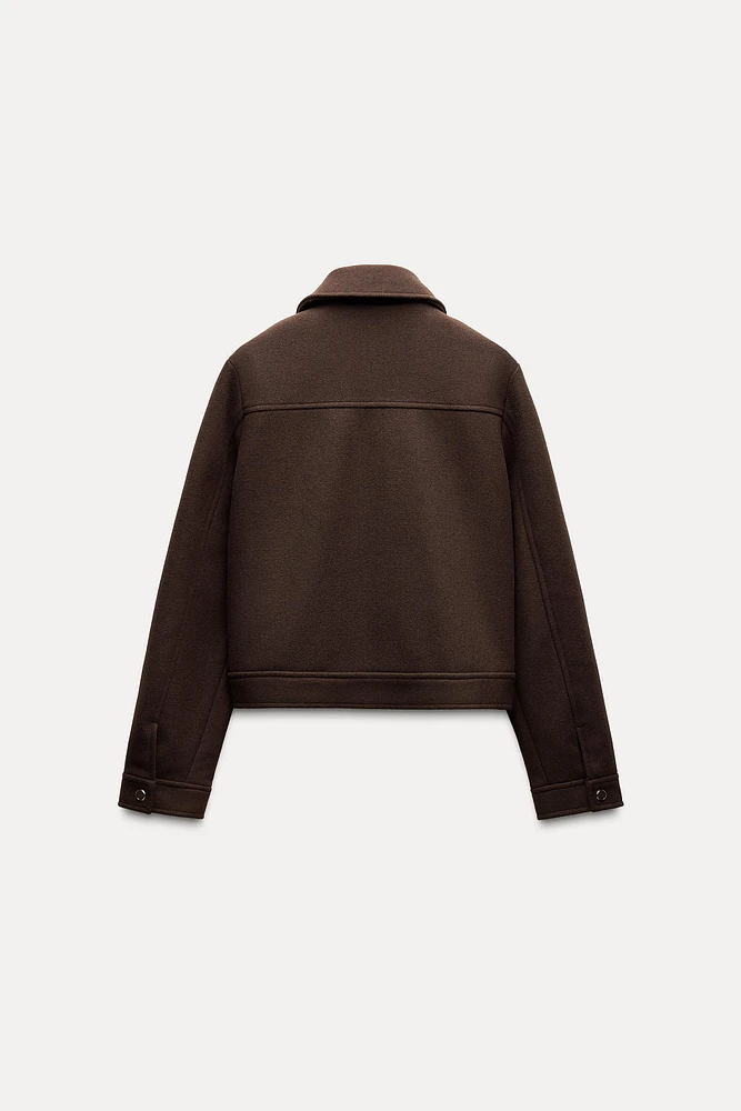 BLOUSON DOUX À ZIP