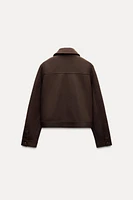 BLOUSON DOUX À ZIP